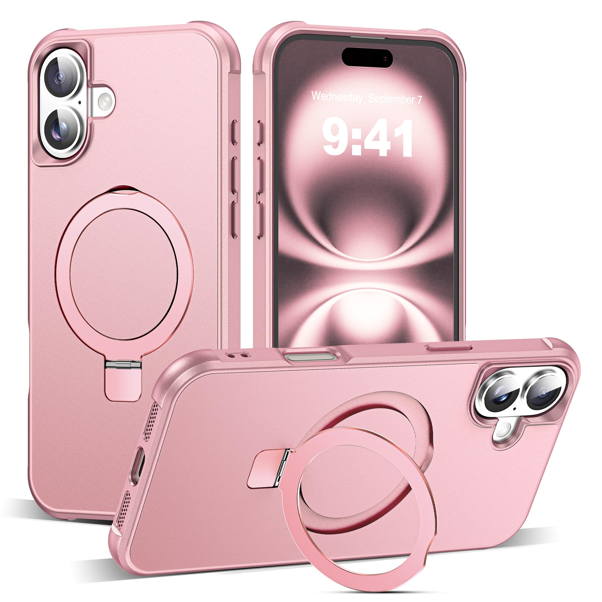 Funda De Teléfono Tianli Diseñada Para Iphone 16 Con Soporte De Anillo Magnético - Venta Internacional.