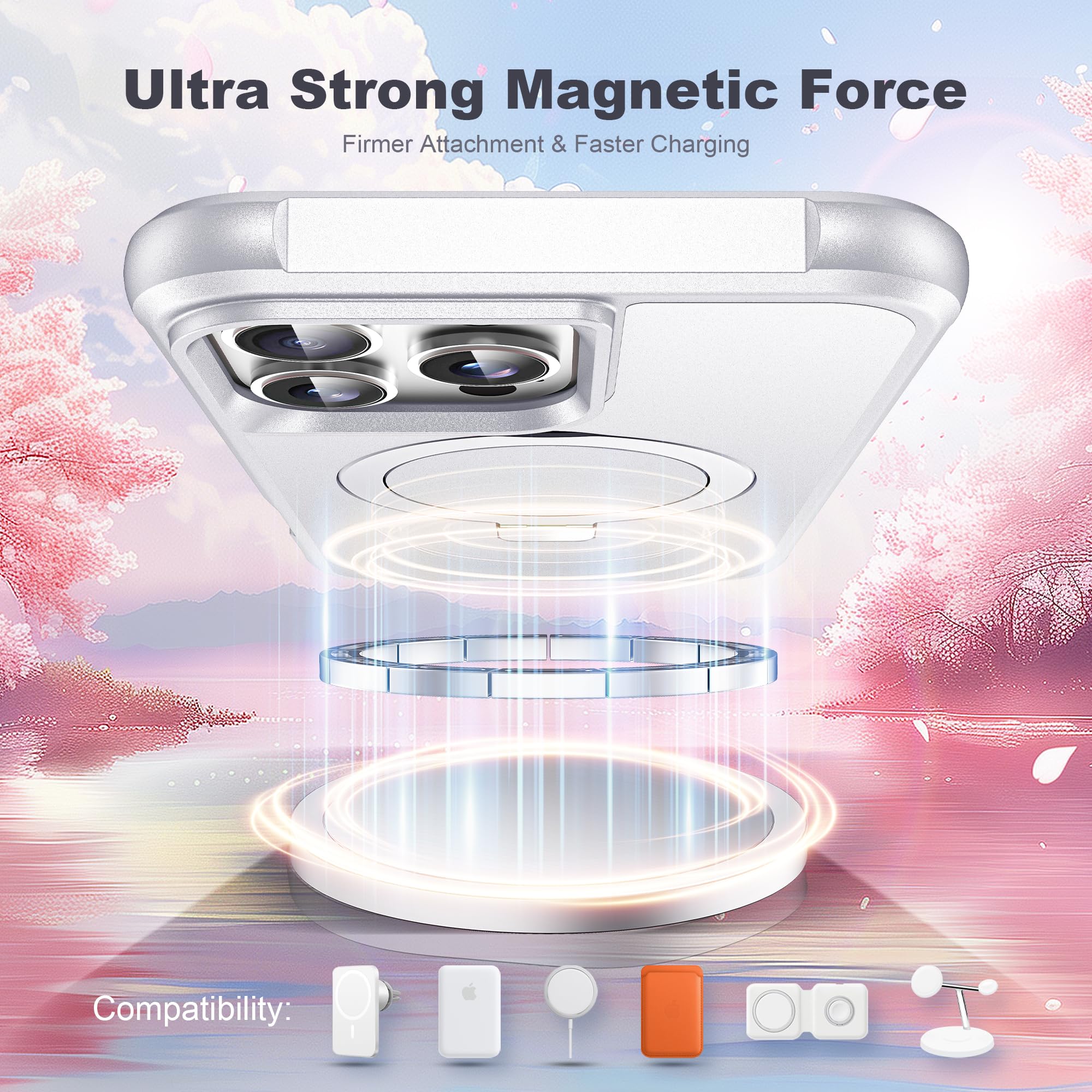 Foto 5 pulgar | Funda Tianli Para Iphone 16 Pro Con Soporte Magnético Invisible - Venta Internacional.