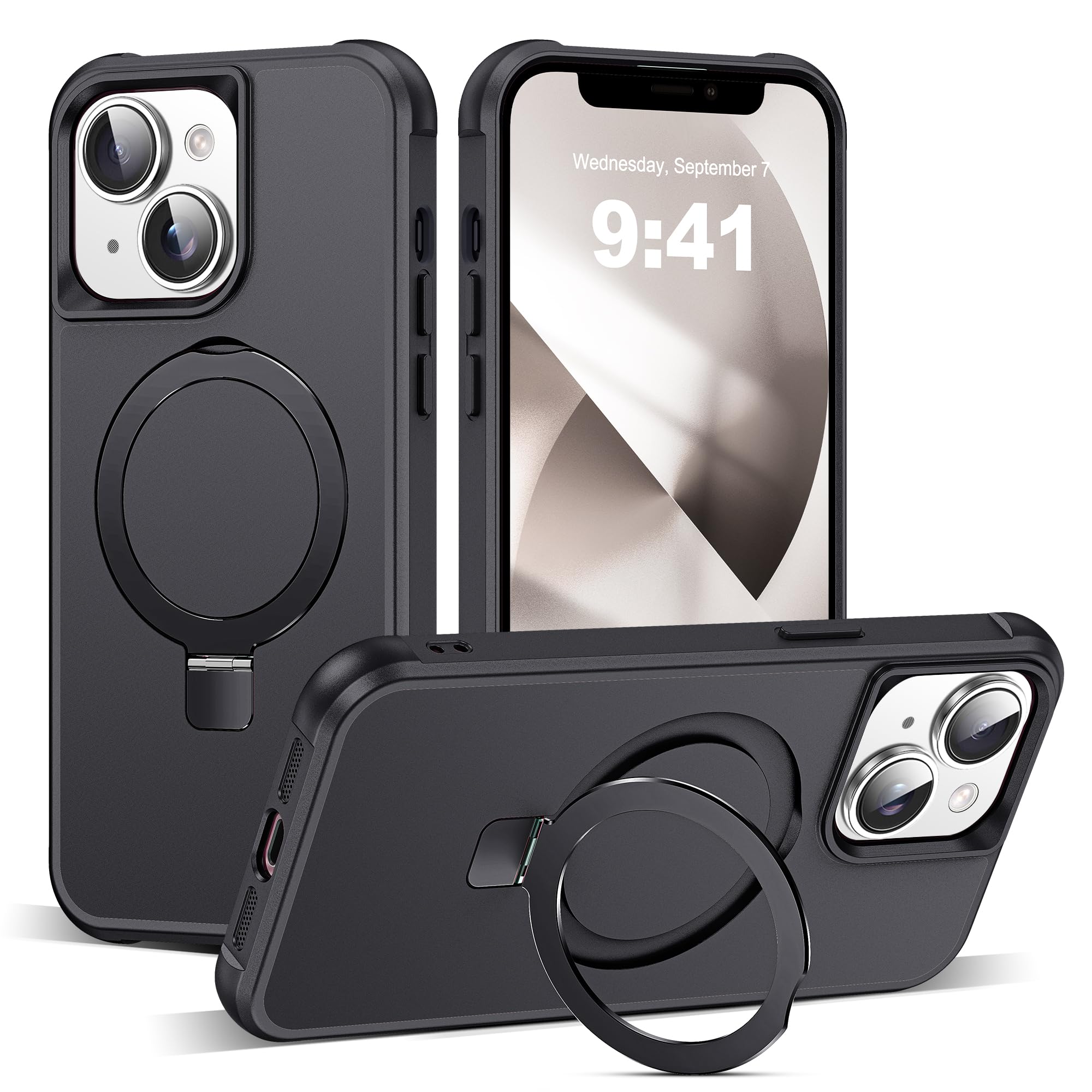 Funda De Teléfono Tianli Para Iphone 13/14 De 6.1 Pulgadas Con Soporte De Anillo Magnético - Venta Internacional.