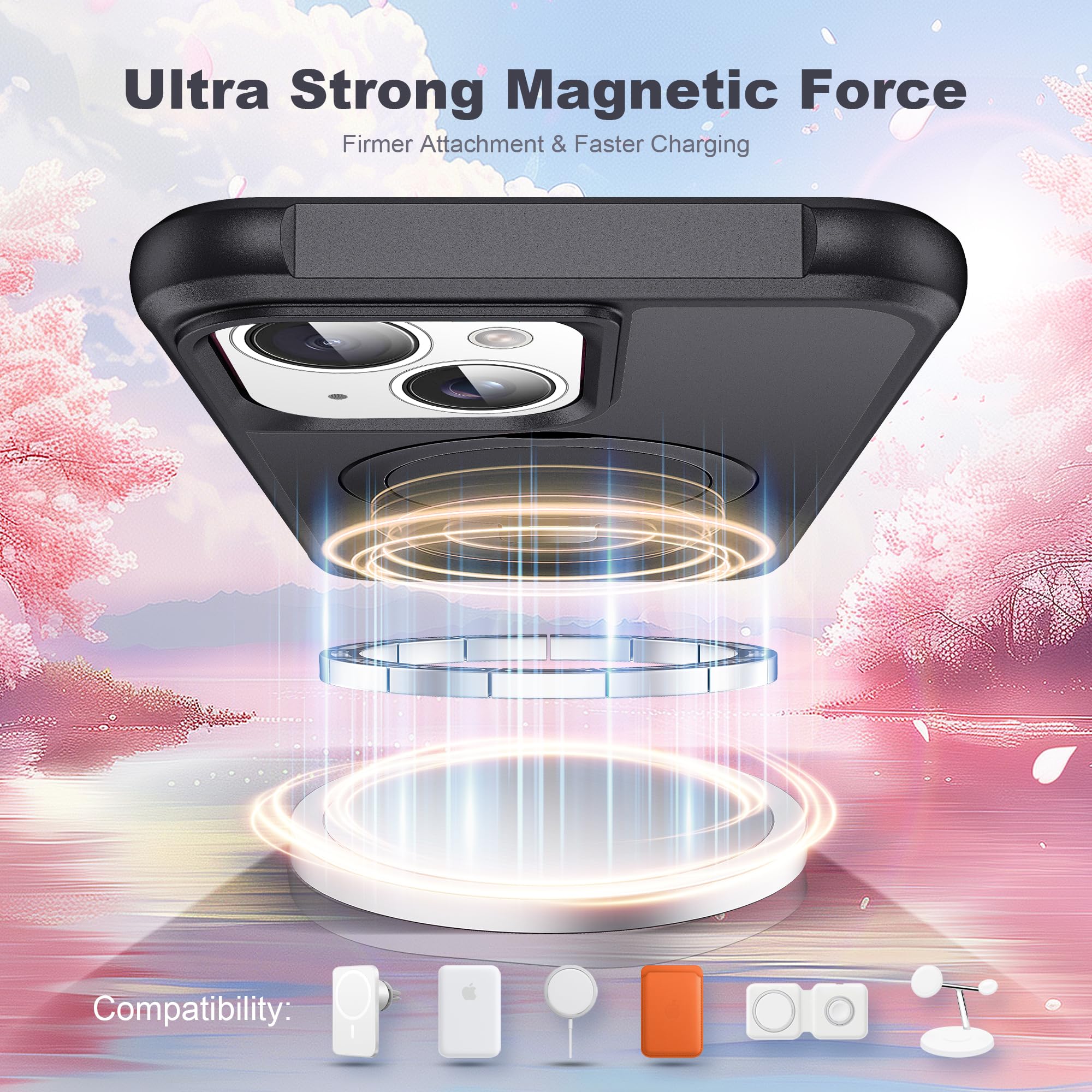 Foto 4 | Funda De Teléfono Tianli Para Iphone 13/14 De 6.1 Pulgadas Con Soporte De Anillo Magnético - Venta Internacional.