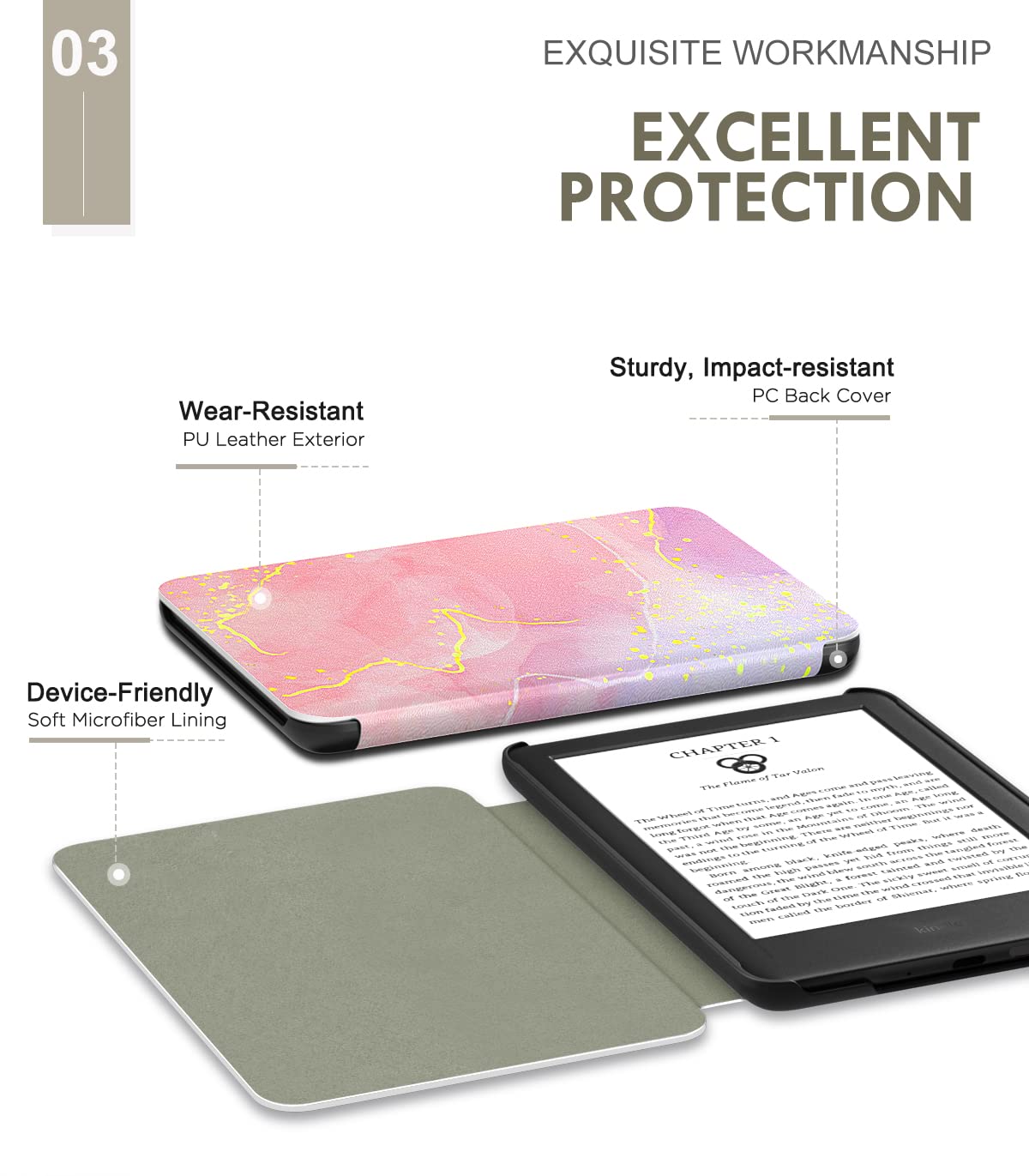 Foto 5 pulgar | Funda Moko Para Kindle 11.ª Generación 2024/2022 Totalmente Nuevo Con Función Auto Wake - Venta Internacional.
