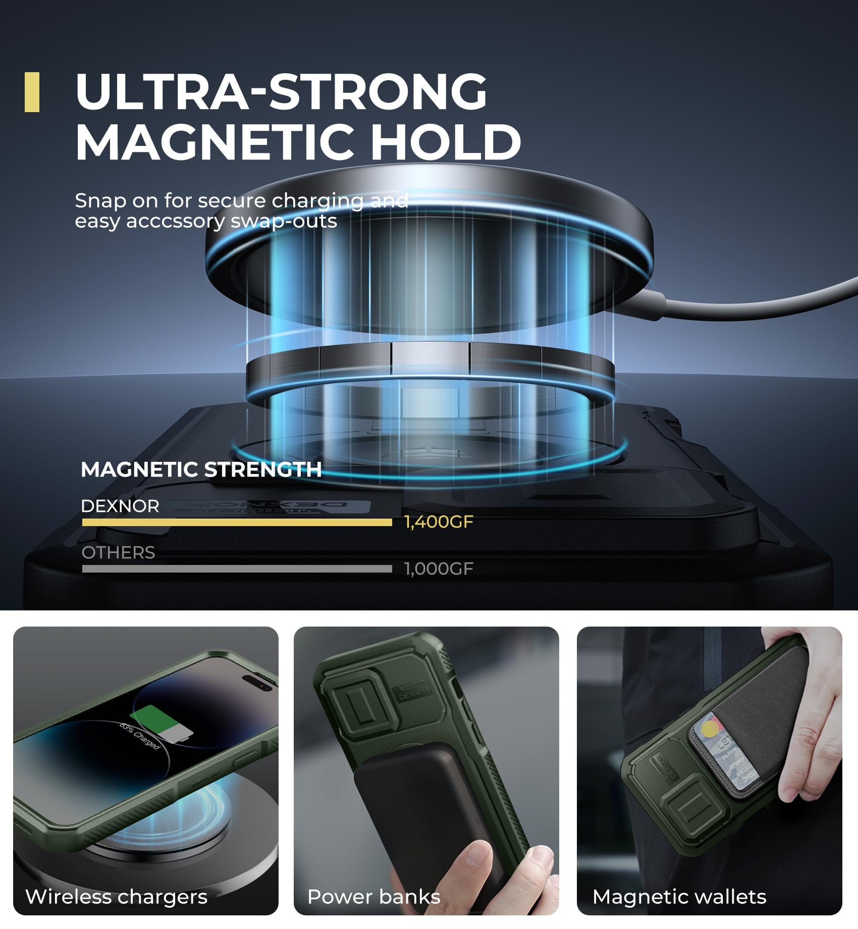 Foto 3 | Funda De Teléfono Dexnor Para Iphone 14 Pro Max Con Funda De Cámara Deslizante - Venta Internacional.