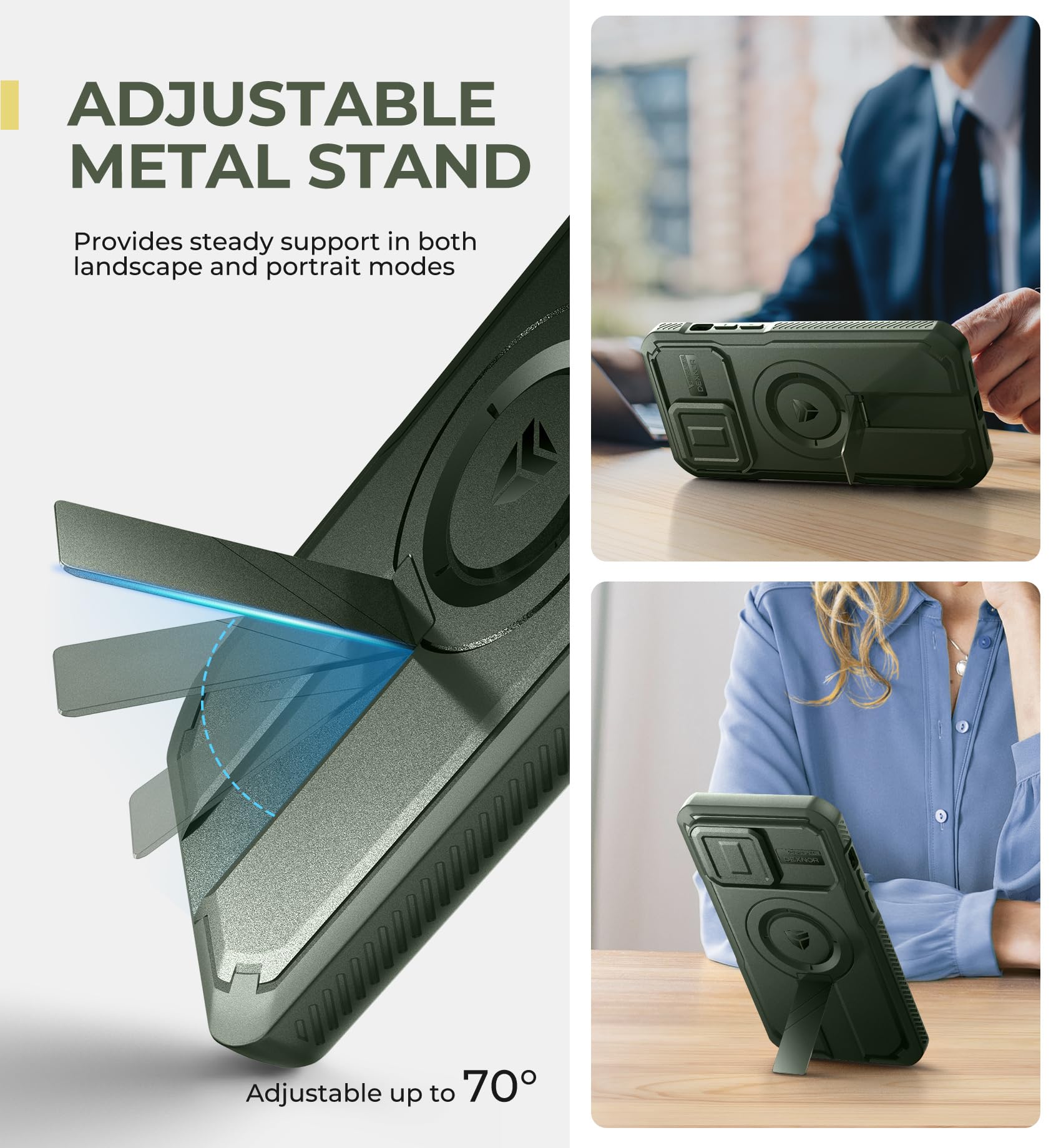 Foto 5 | Funda De Teléfono Dexnor Para Iphone 14 Pro Max Con Funda De Cámara Deslizante - Venta Internacional.