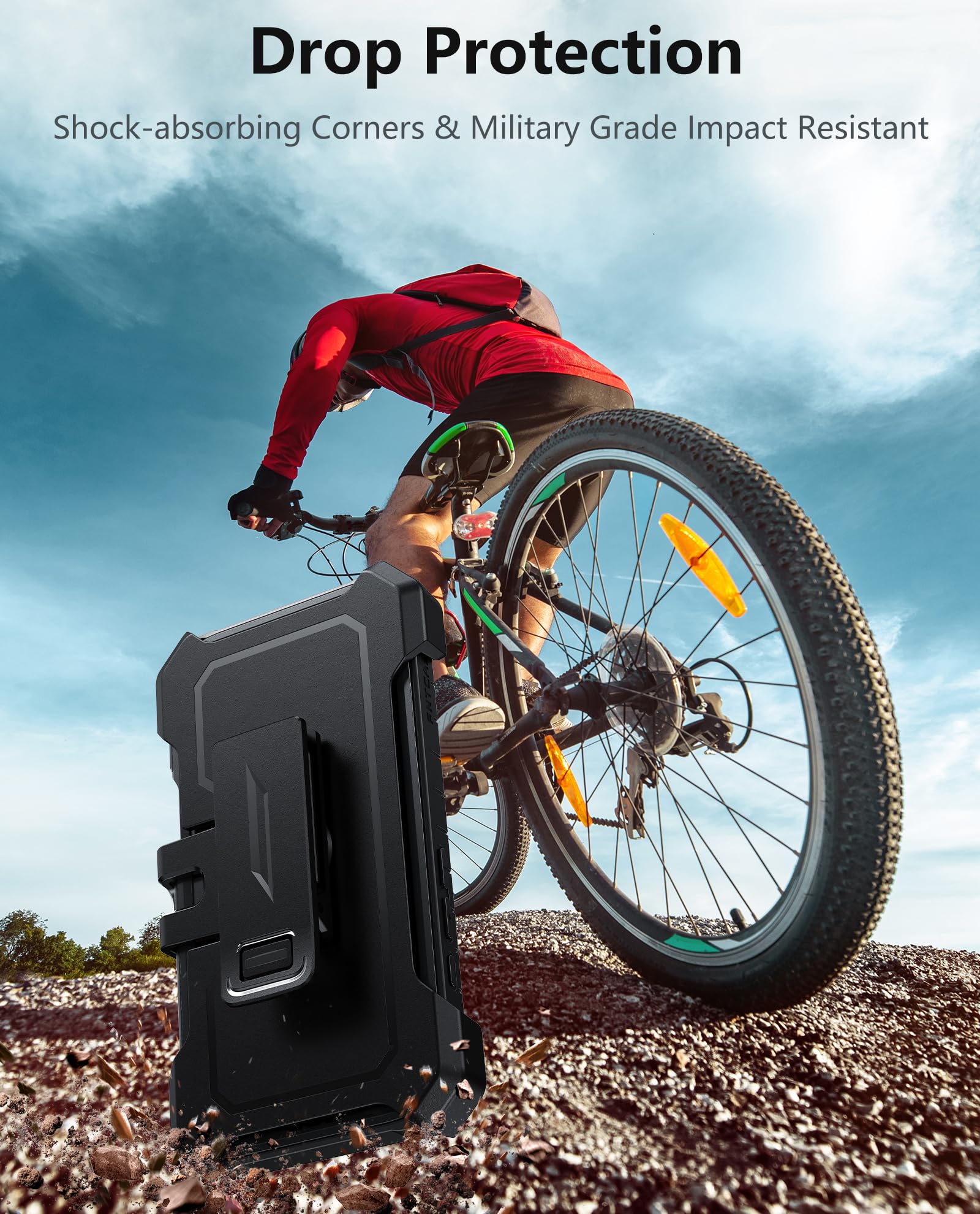 Foto 6 | Funda De Teléfono Fntcase Para Iphone 16  Grado Militar  6.1 Pulgadas  Negra - Venta Internacional.