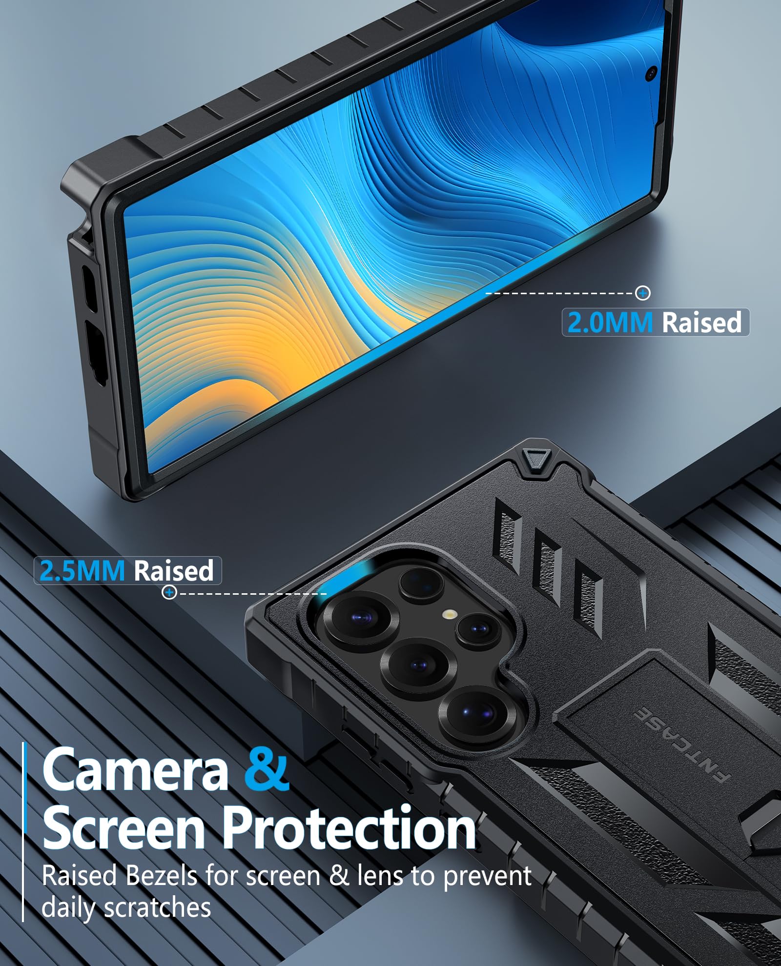 Foto 7 | Funda De Teléfono Fntcase Para Samsung Galaxy S25 Ultra 6.8 Pulgadas  Color Negro - Venta Internacional.
