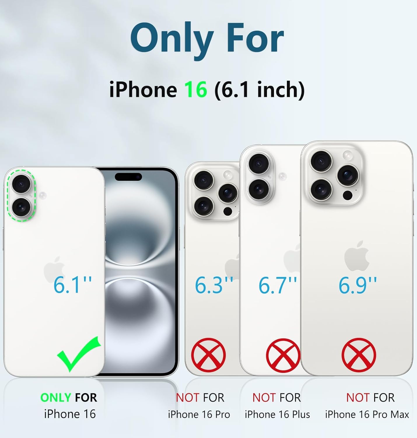Foto 3 pulgar | Funda Protectora Robusta Fntcase Para Iphone 16 De 6.1 Pulgadas  Negra - Venta Internacional.