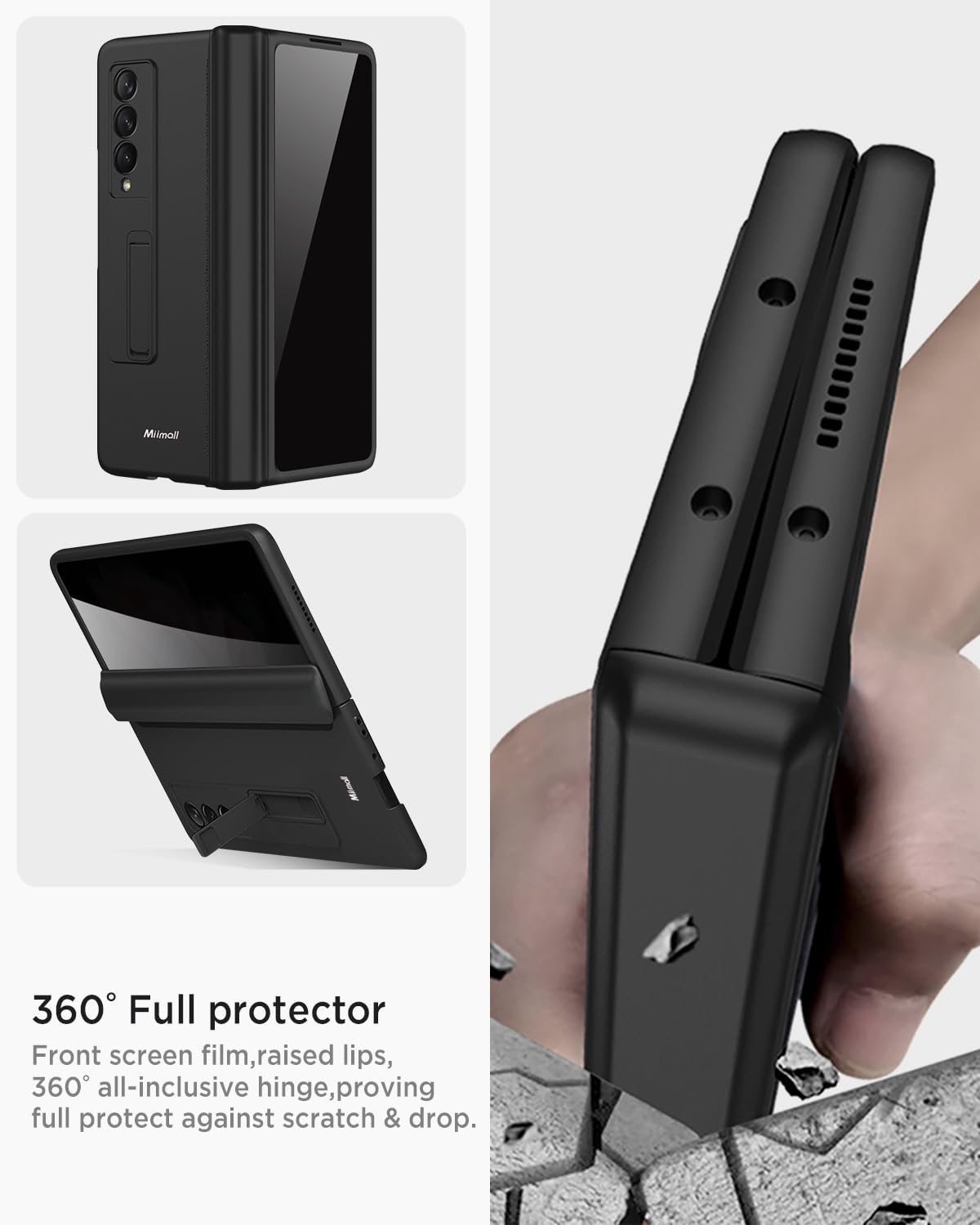 Foto 5 pulgar | Funda Miimall Para Samsung Galaxy Z Fold 3 Con Pantalla De Privacidad - Venta Internacional.