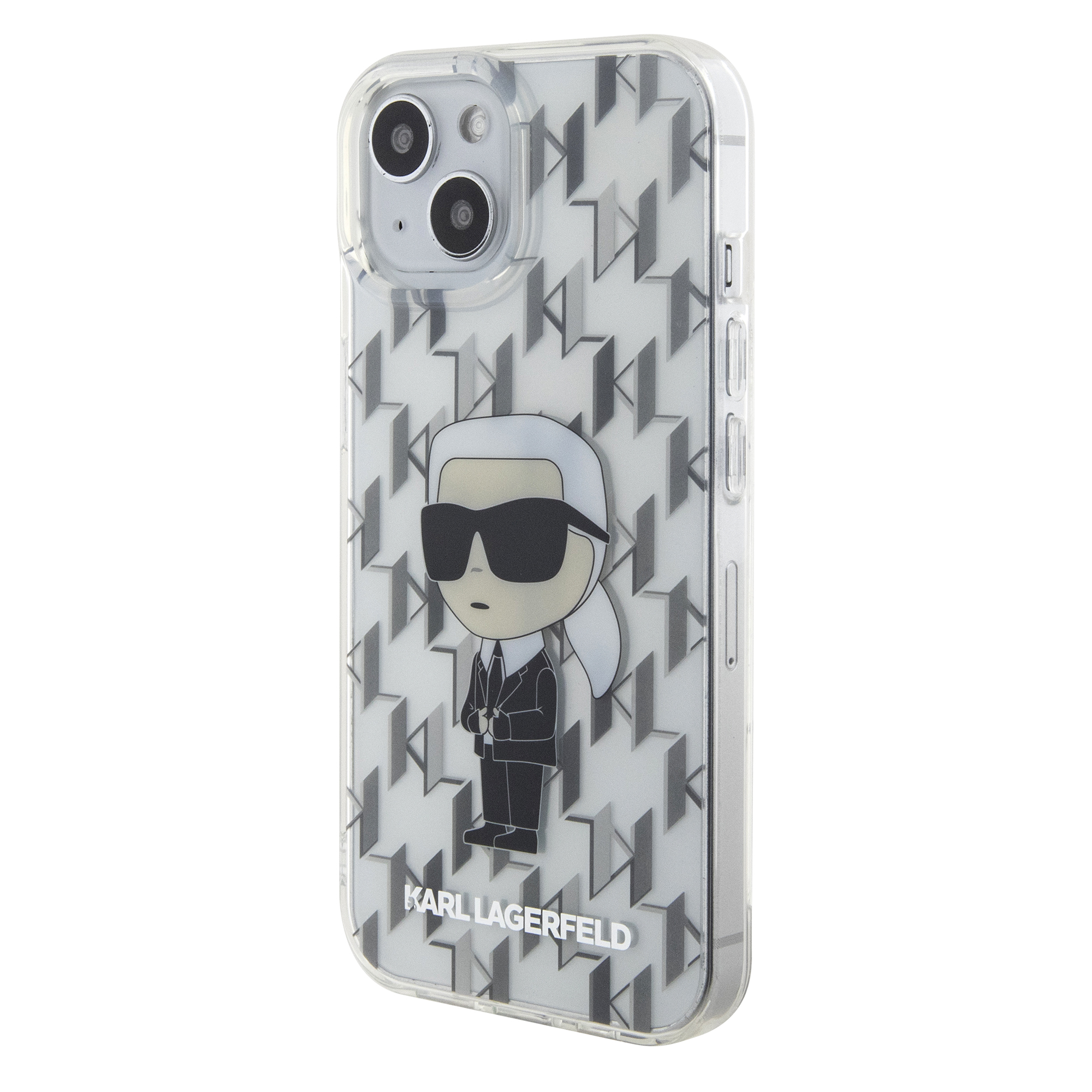 Foto 3 pulgar | Funda Original Karl Monograma Iphone 15 Transparente