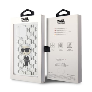 Foto 8 | Funda Original Karl Monograma Iphone 15 Transparente