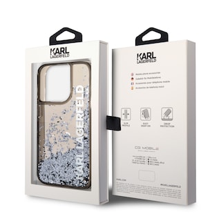 Foto 8 | Funda Original Karl Brillos Líquido Nombre Iphone 14 Pro Max