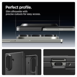 Foto 7 | Funda Spigen Airfit Pro Magfit Para Galaxy Z Fold 7 Color Negro - Venta Internacional.