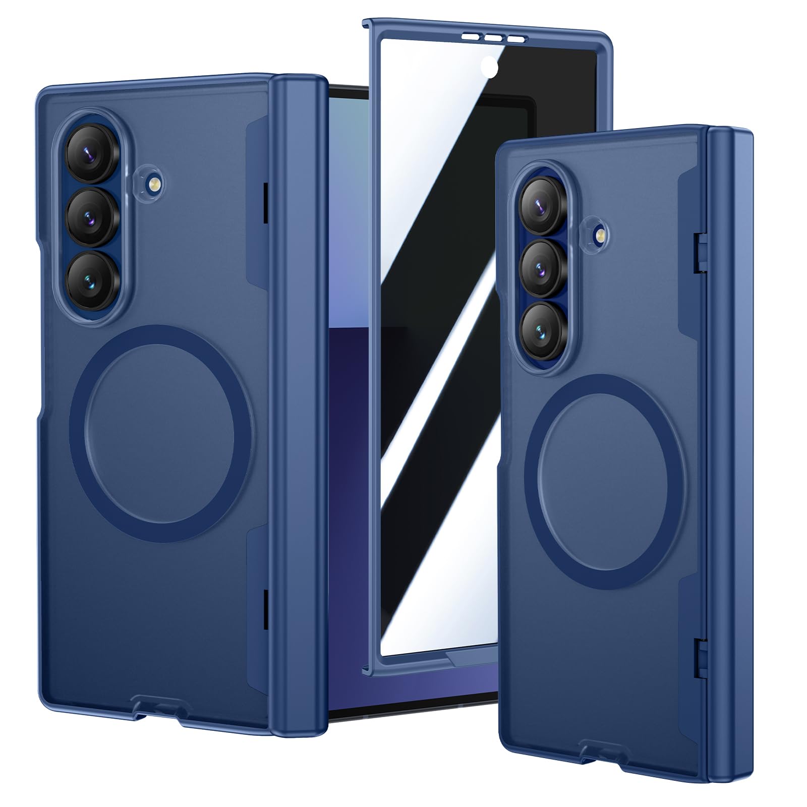 Foto 2 pulgar | Funda Vego Para Samsung Galaxy Z Fold 7 Con Protección De Bisagra  Color Azul - Venta Internacional.