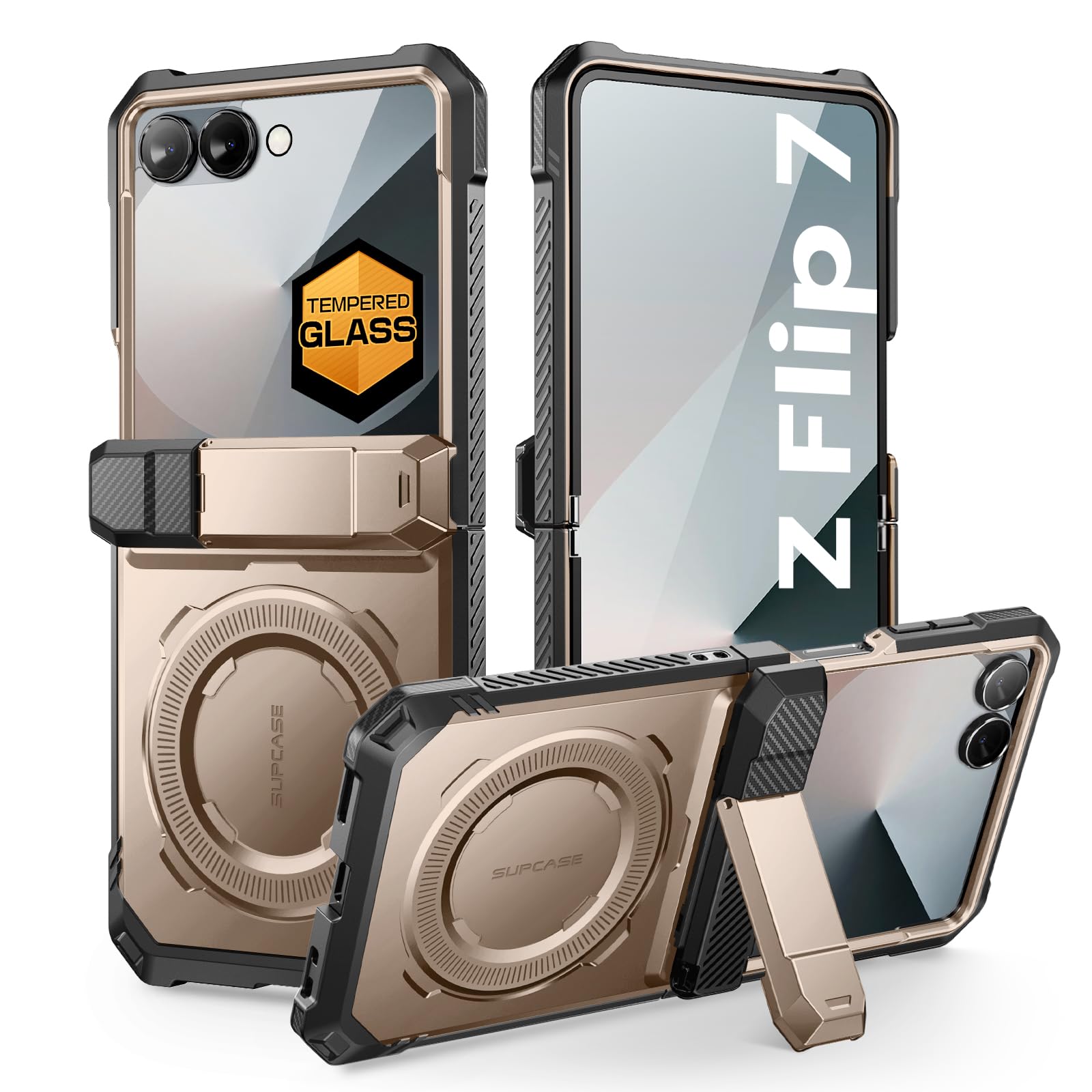 Foto 2 pulgar | Funda De Teléfono Supcase Para Samsung Galaxy Z Flip 7 Con Soporte - Venta Internacional.