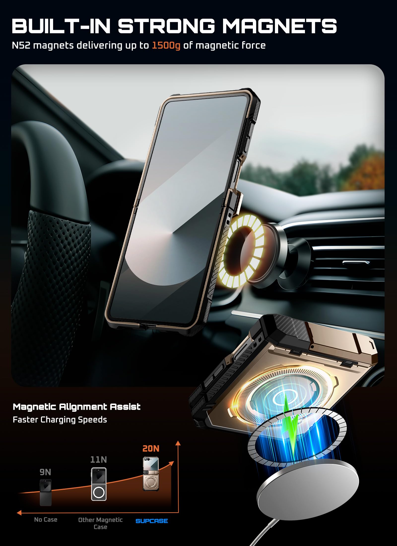 Foto 5 pulgar | Funda De Teléfono Supcase Para Samsung Galaxy Z Flip 7 Con Soporte - Venta Internacional.