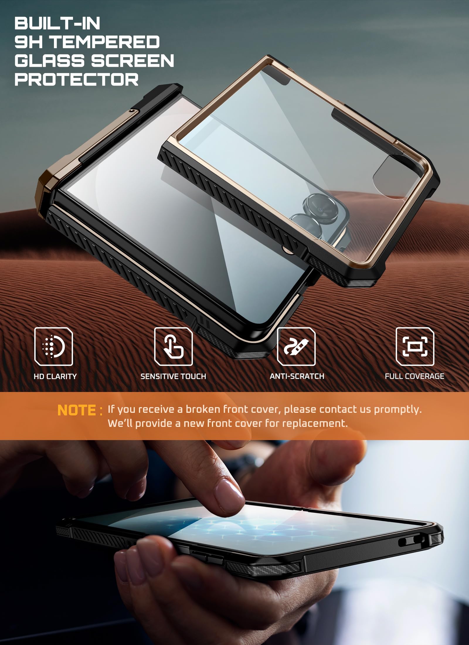 Foto 5 | Funda De Teléfono Supcase Para Samsung Galaxy Z Flip 7 Con Soporte - Venta Internacional.