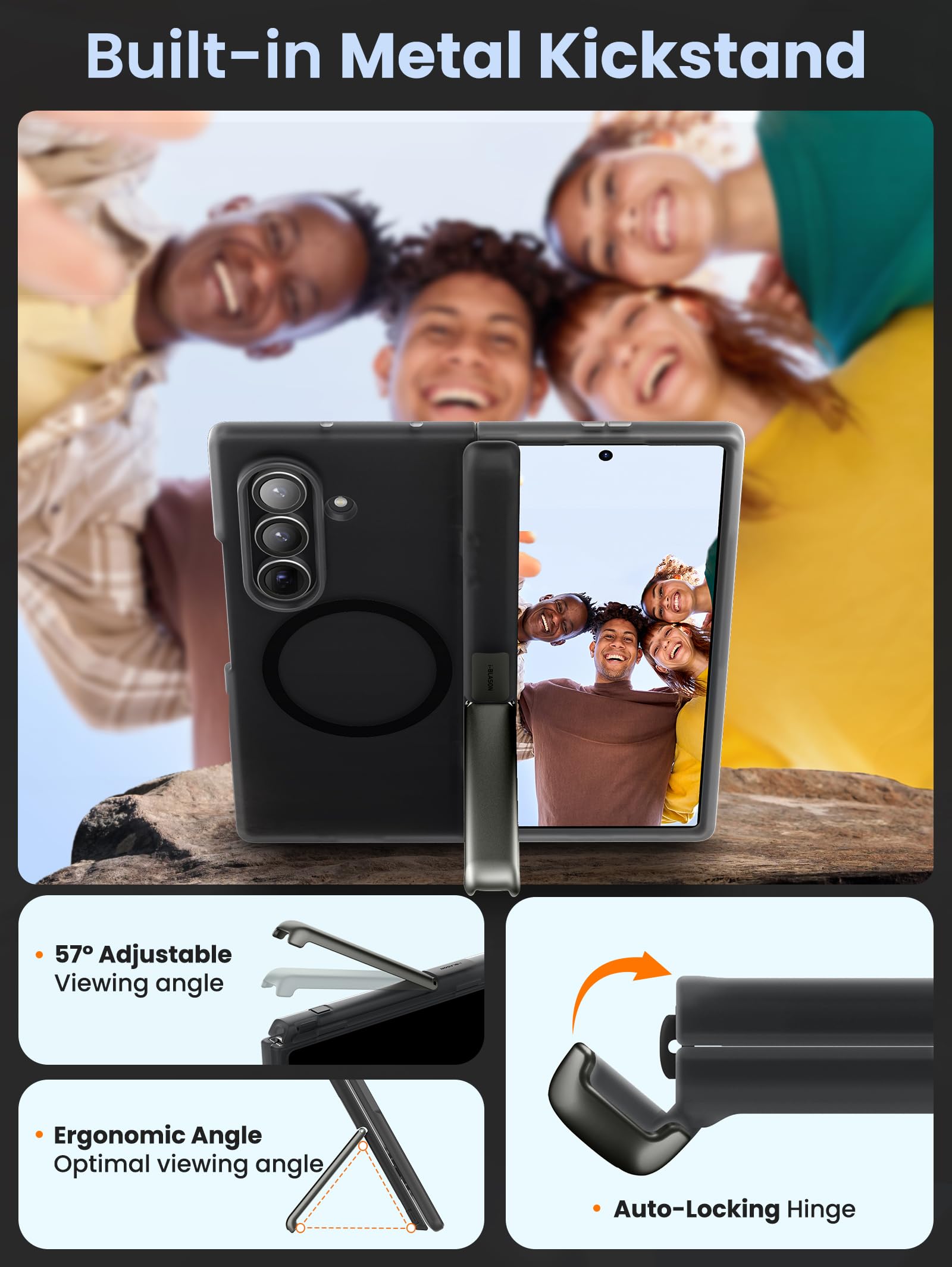 Foto 5 pulgar | Funda De Teléfono I-blason Para Samsung Galaxy Z Fold 7 Con Magsafe - Venta Internacional.