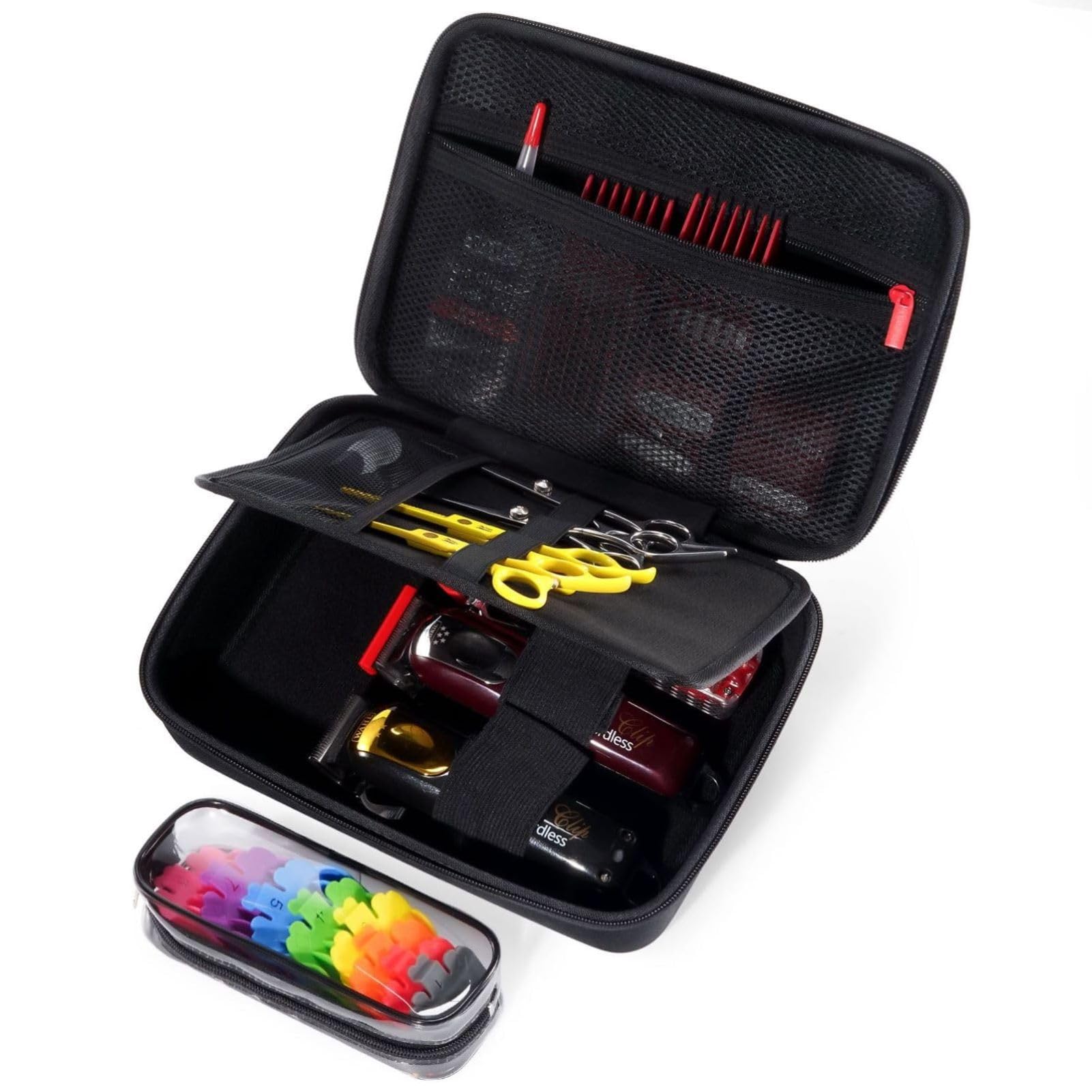 Barber Accessories Case Procase - Bolsa Rígida De Viaje  Color Negro - Venta Internacional.