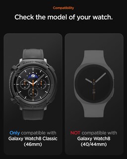 Foto 2 | Funda Spigen Rugged Armor Para Samsung Galaxy Watch 8 Classic De 46 Mm - Venta Internacional.