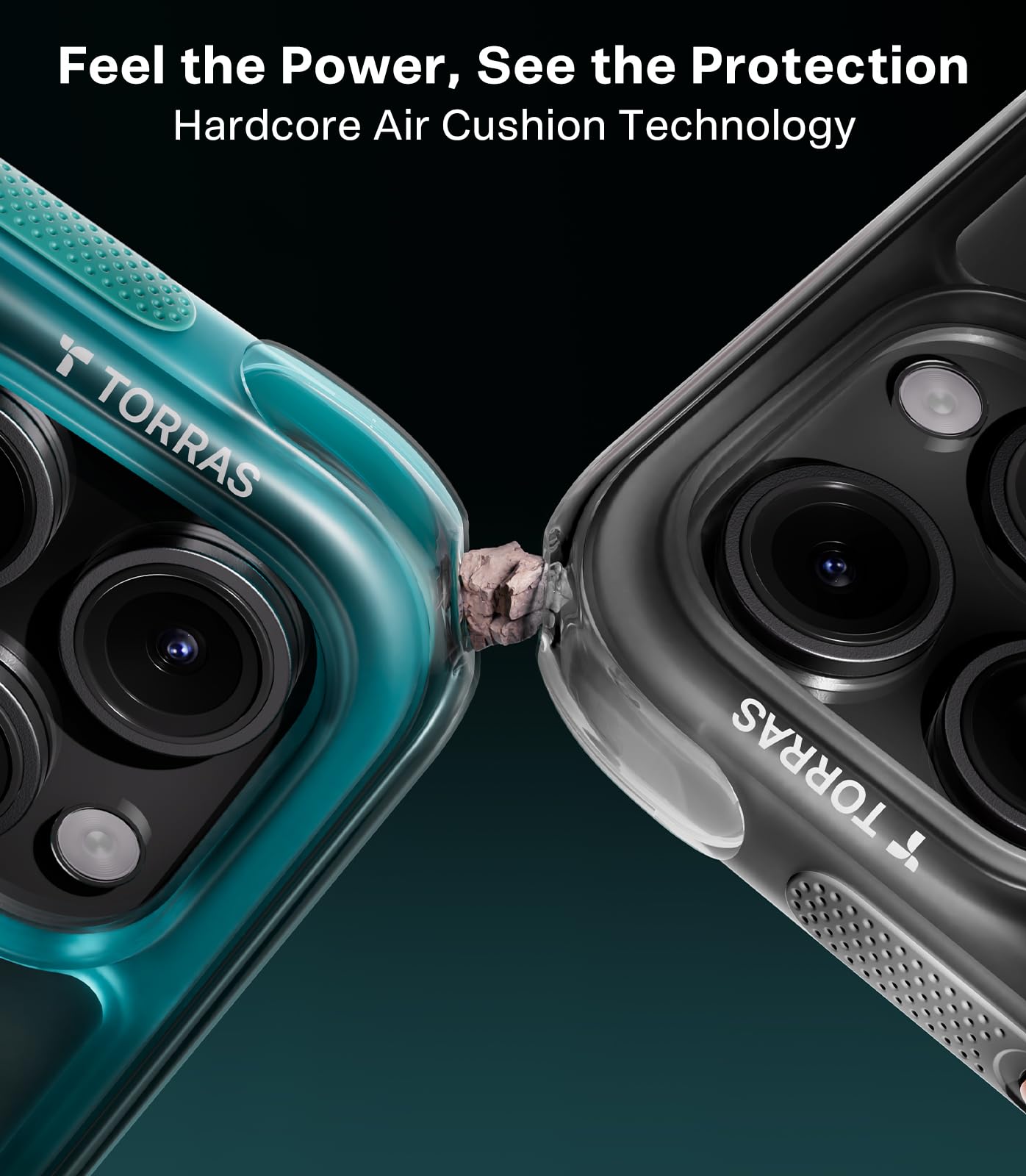 Foto 3 pulgar | Funda De Teléfono Torras Ostand Q3 Air Para Iphone 16 Pro Max Blue - Venta Internacional.