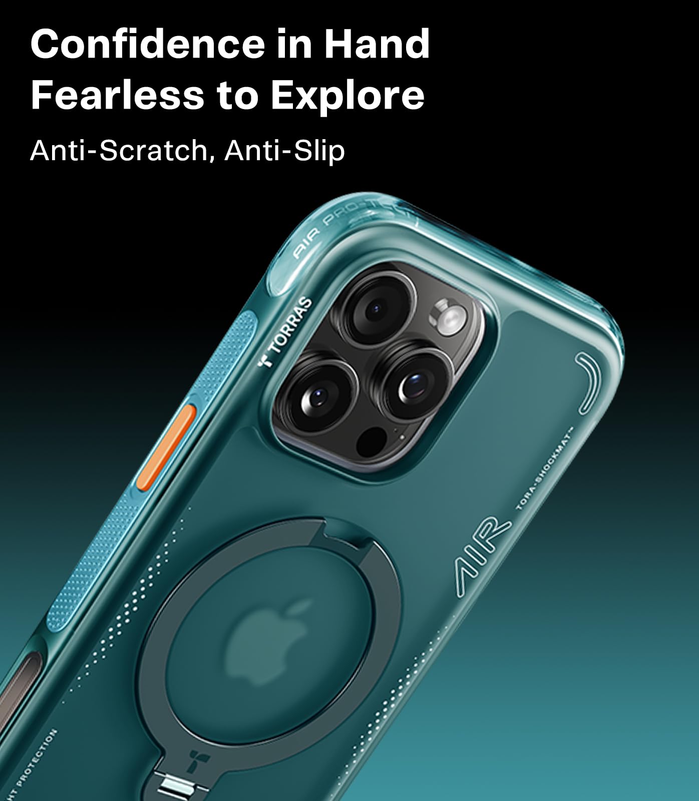 Foto 7 | Funda De Teléfono Torras Ostand Q3 Air Para Iphone 16 Pro Max Blue - Venta Internacional.