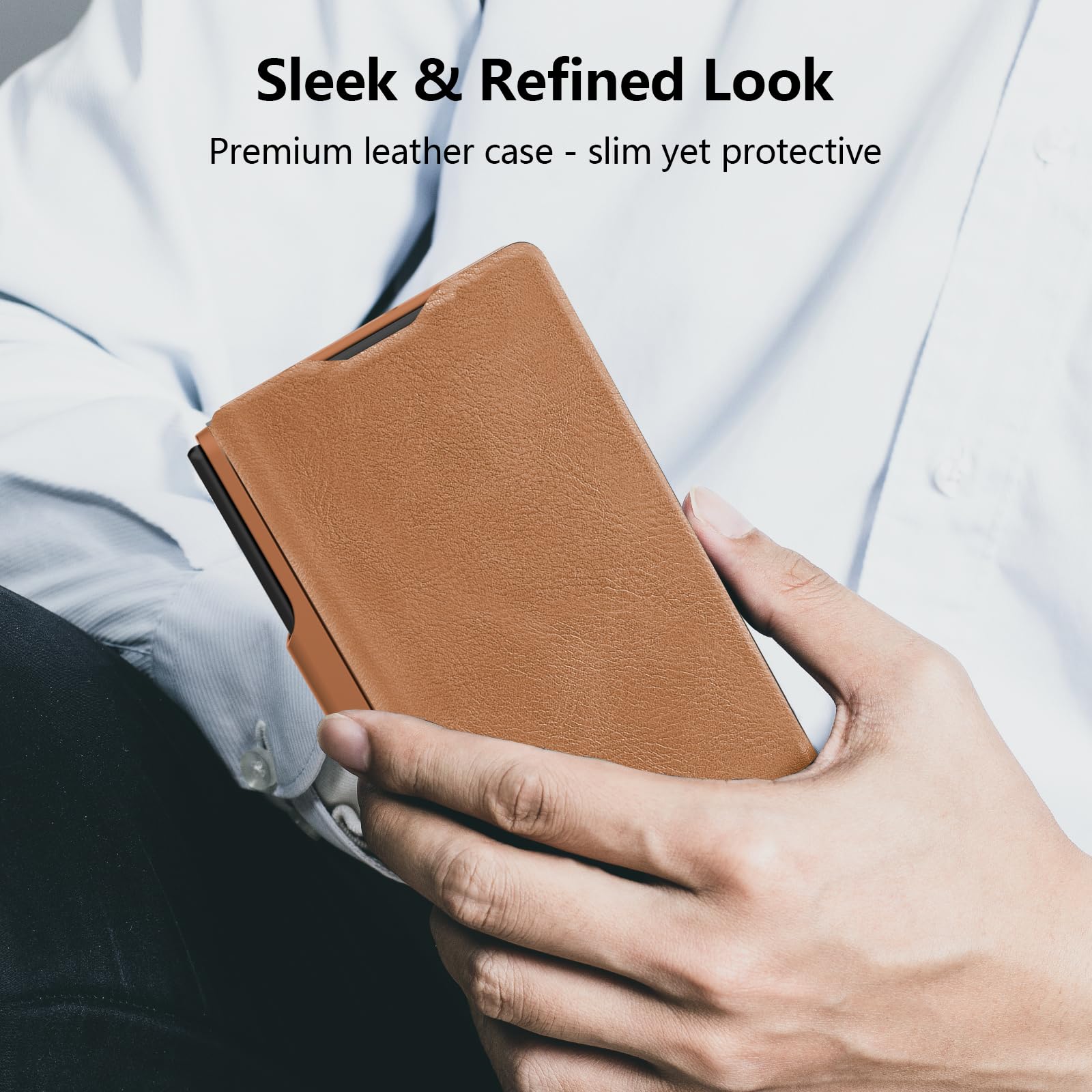 Foto 6 | Funda Tipo Cartera Nillkin Para Samsung Galaxy Z Fold 7 Con S Pen  Color Marrón - Venta Internacional.