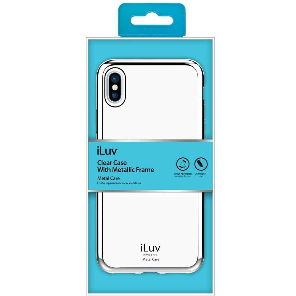 Foto 3 pulgar | Funda Iluv Metal Care color Plateado para iPhone Xs Max