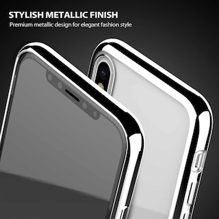 Foto 3 | Funda Iluv Metal Care color Plateado para iPhone Xs Max