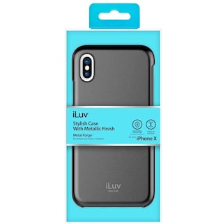 Foto 2 | Funda Iluv Metal Forge color Gris para iPhone X y Xs