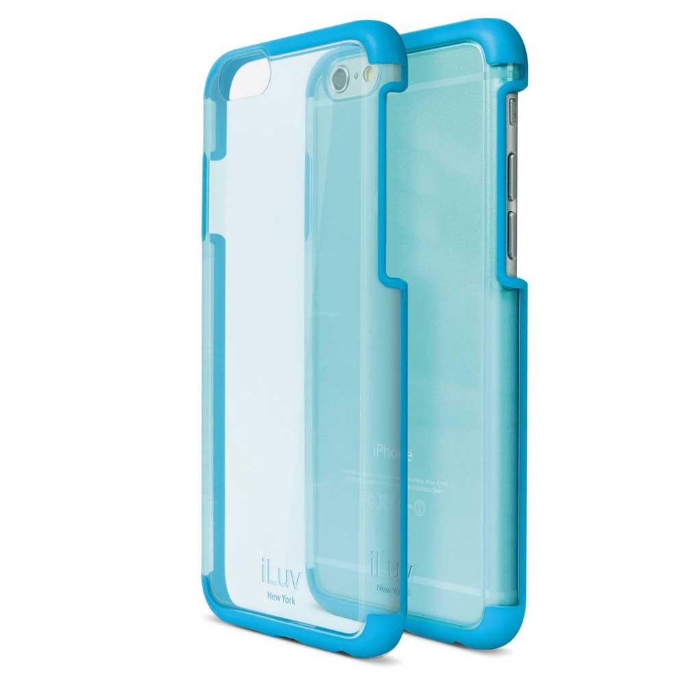 Funda Iluv Vyneer color Azul Transparente para iPhone 6 y 6s