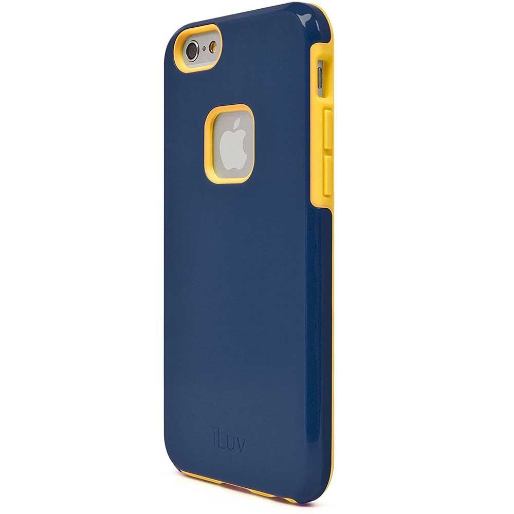 Funda Iluv Regatta color Azul con Amarillo para iPhone 6 Plus