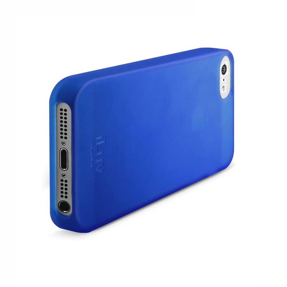 Foto 4 pulgar | Funda Iluv Gelato color Azul para iPhone Se 2016 iPhone 5s y 5 Tpu