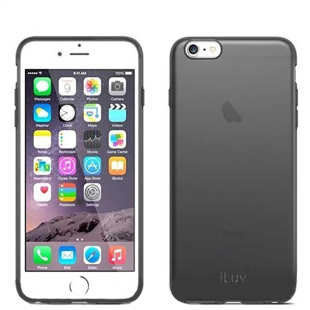 Funda Iluv Gelato color Negro para iPhone 6 Plus Tpu