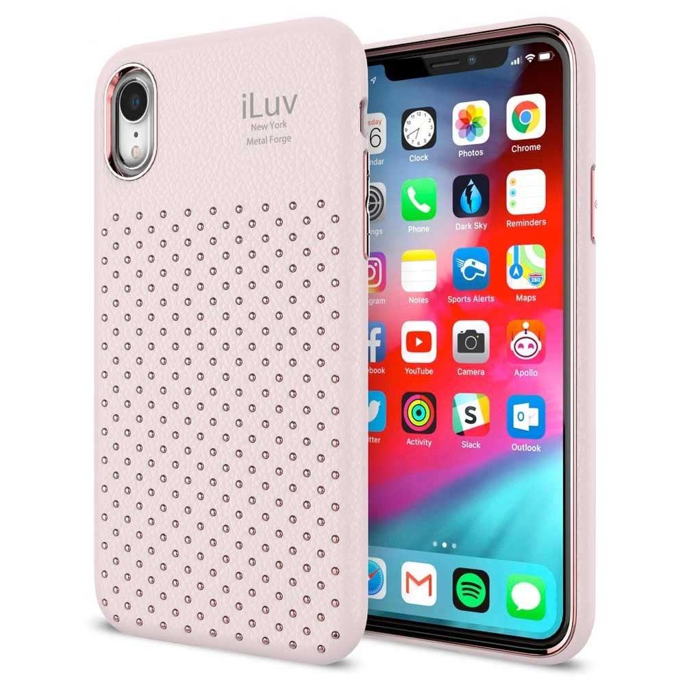 Funda Iluv Metal Forge color Rosa para iPhone Xr