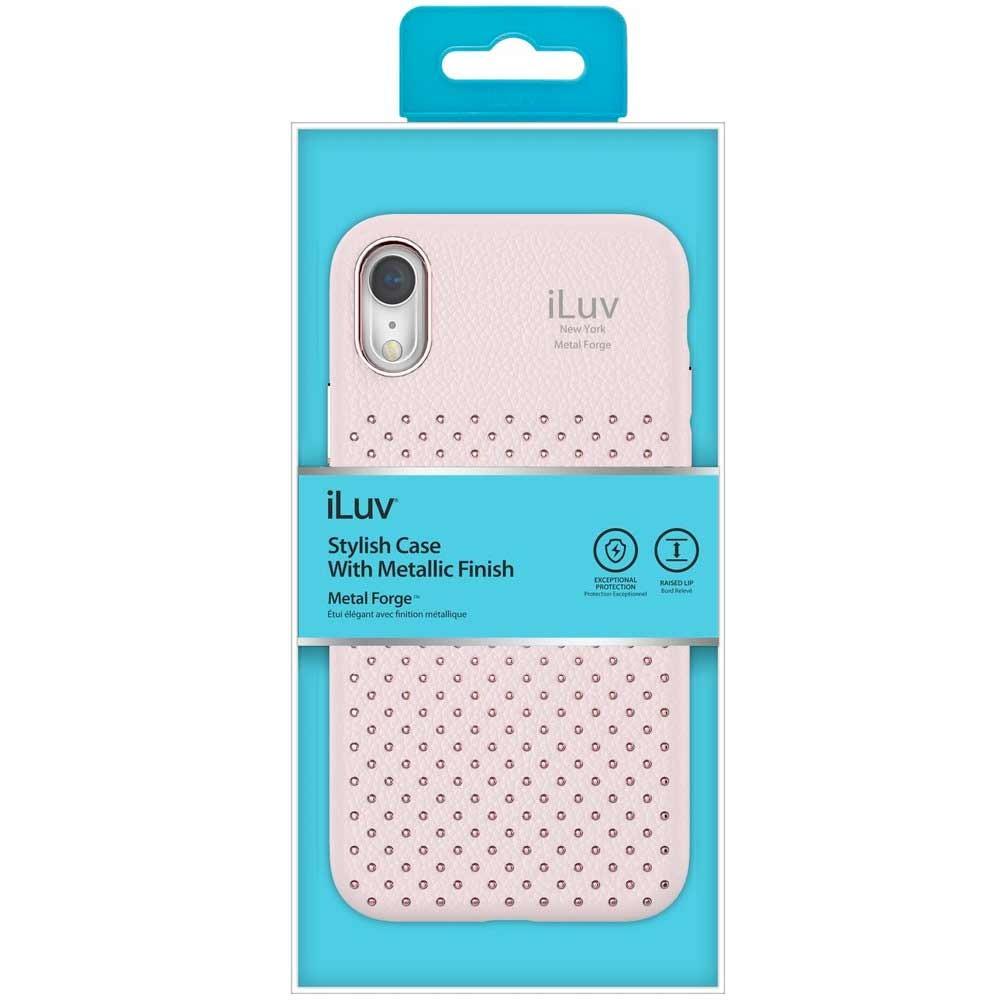 Foto 3 pulgar | Funda Iluv Metal Forge color Rosa para iPhone Xr