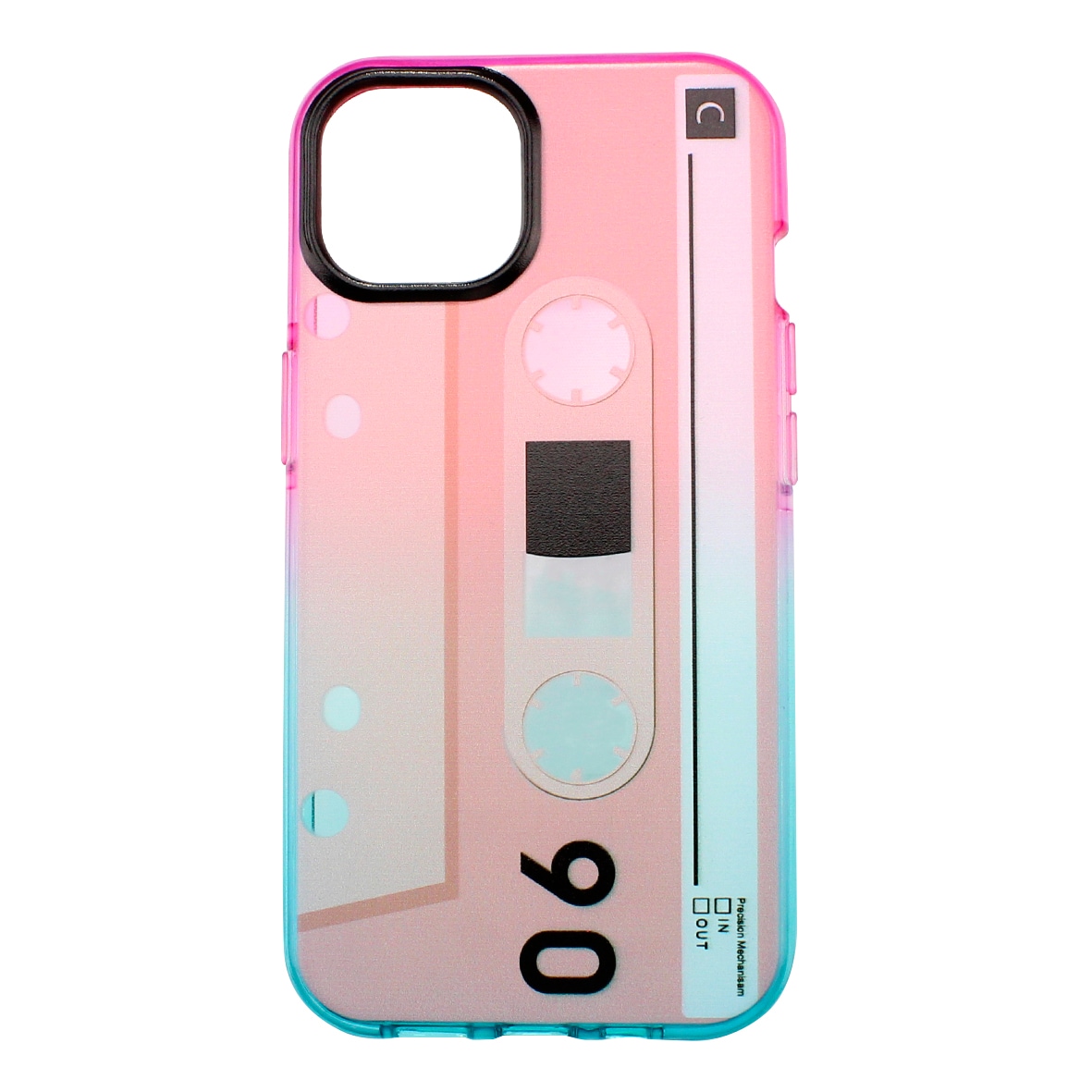 Funda Triche color Rosa Diseño Cassette para iPhone 13 Normal Pantalla 6.1 Pulgadas $234