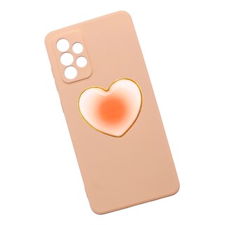Foto 1 | Funda Triche Diseño Liso con Sujetador en Forma de Corazón para Galaxy A72/ A725 color Rosa