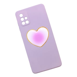 Foto 1 | Funda Triche Diseño Liso con Sujetador en Forma de Corazón para Galaxy A71/ A715 color Púrpura
