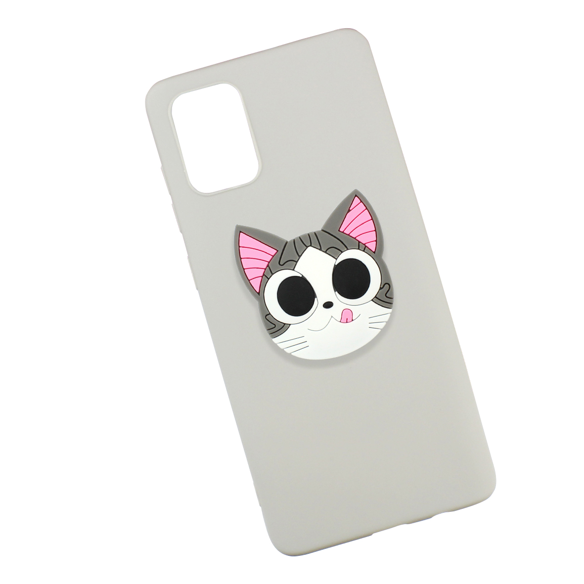 Foto 1 | Funda Triche Diseño Gato con Sujetador para Galaxy A51 y A515 color Gris