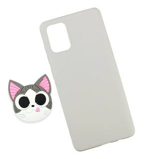 Foto 2 | Funda Triche Diseño Gato con Sujetador para Galaxy A72 y A725 color Gris