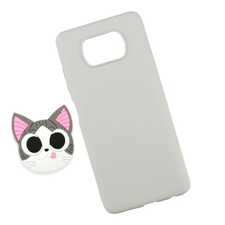 Foto 2 | Funda Triche color Gris con Diseño Gato con Sujetador para Xiaomi Poco X3