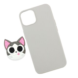 Foto 2 | Funda Triche color Gris con Diseño de Gato con Sujetador para iPhone 13 Normal Pantalla 6.1''