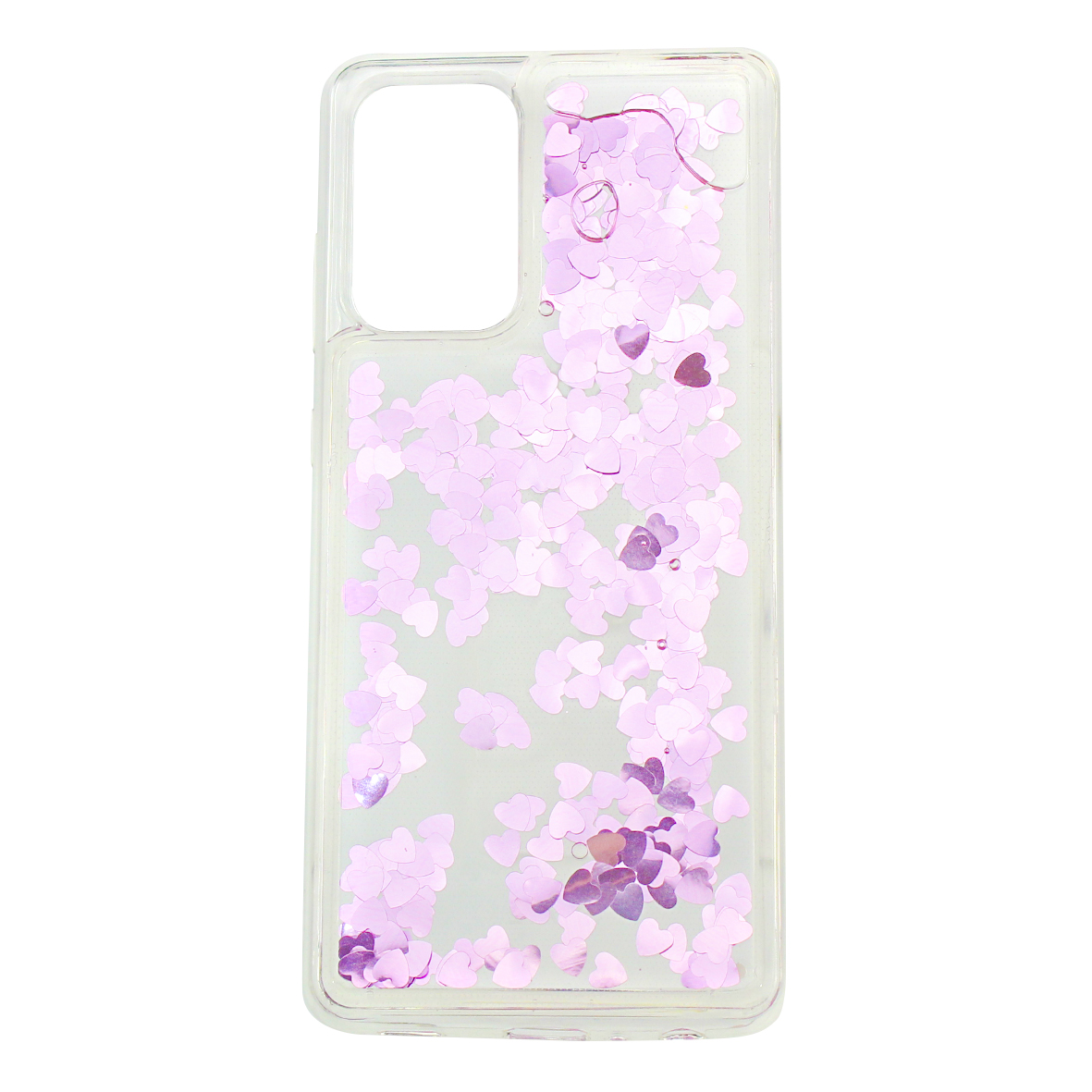 Funda Triche color Rosa con Diseño de Pecera y Corazones para Galaxy A72 / A725