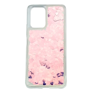 Foto 1 | Funda Triche Diseño Pecera Corazones para Xiaomi Redmi Note 10 Pro color Rose Gold