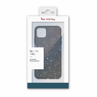 Foto 2 | Funda Wild Flag para iPhone 11 Pro Design color Negro con Brillos