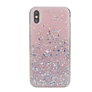 Foto 1 | Funda Wild Flag para iPhone XS Max Design color Rosa Brillos