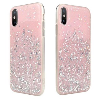Foto 3 | Funda Wild Flag para iPhone XS Max Design color Rosa Brillos