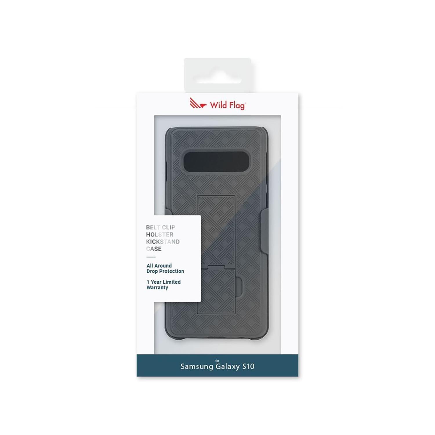 Foto 3 pulgar | Funda Holster Wild Flag color Negro para Samsung S10