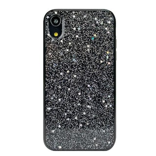 Foto 2 | Funda Wild Flag para iPhone XR Design color Negro con Brillos