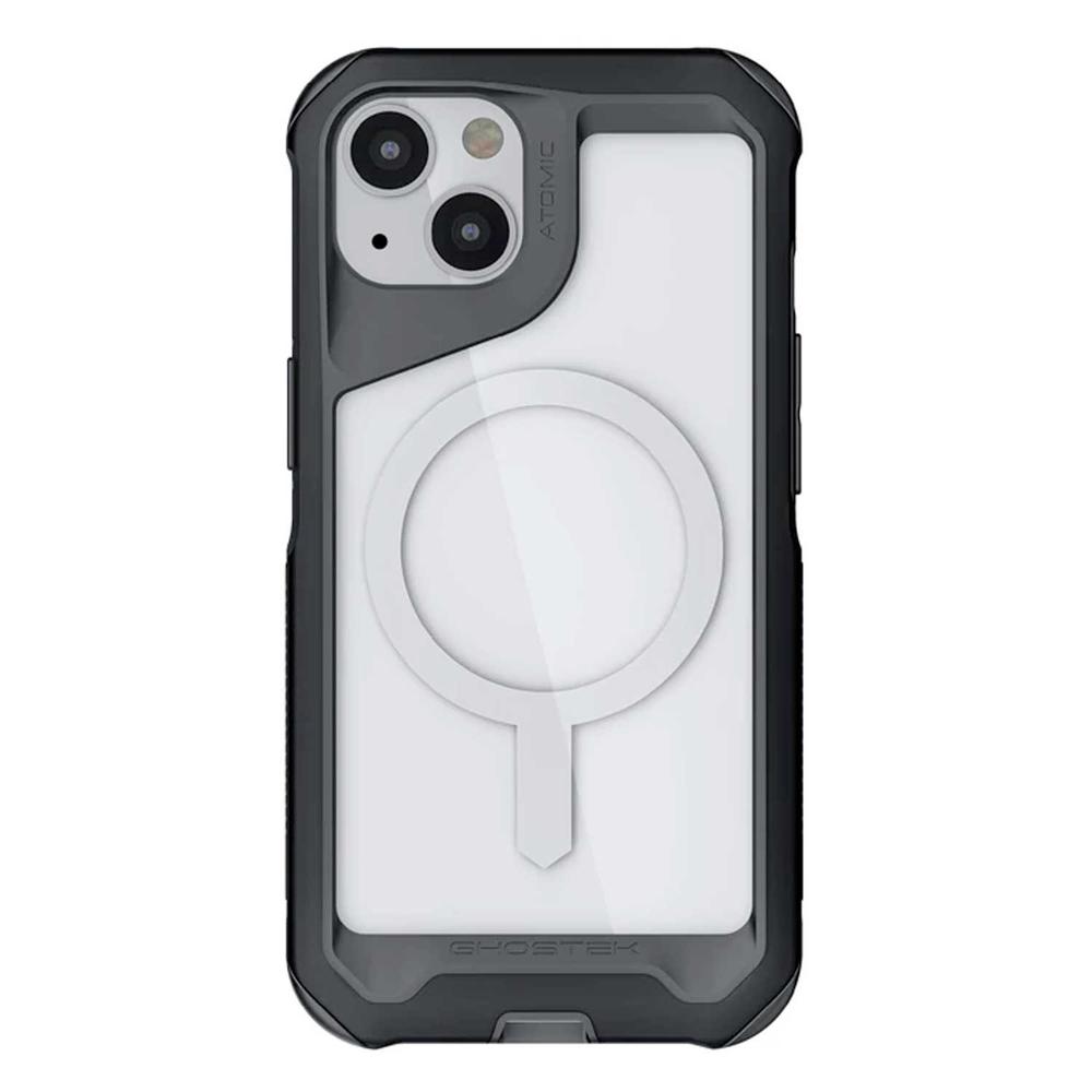 Foto 3 pulgar | Funda Ghostek Atomic para iPhone 13 Aluminio Transparente/ Negro