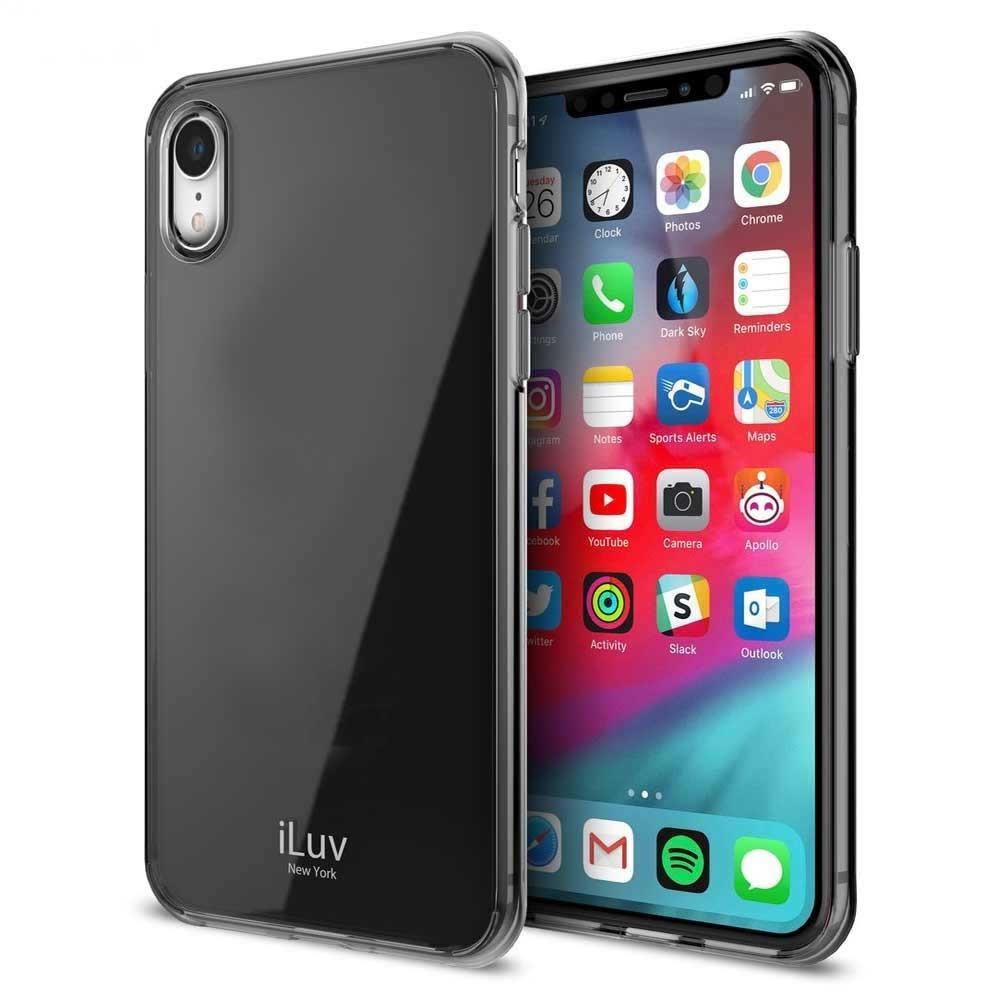 Foto 2 pulgar | Funda Iluv Vyneer color Negro Humo Translucido para iPhone Xr